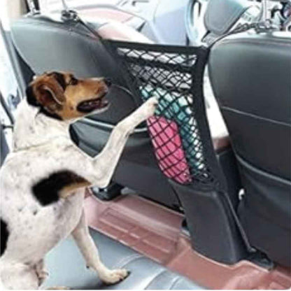 Malla para Asiento trasero de Carro Tres Bolsillos