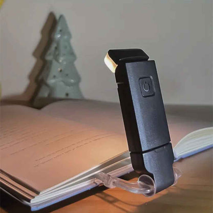 Luz De Lectura De Libro Lampara Recargable Usb Negra