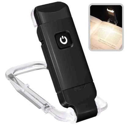 Luz De Lectura De Libro Lampara Recargable Usb Negra